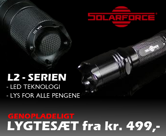 Solar Force - L2 Genopladelig lygtesæt  