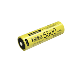 Nitecore NL2155HPR - Genopladeligt 21700 batteri - 5.500 mAh - Med direkte USB-C indgang