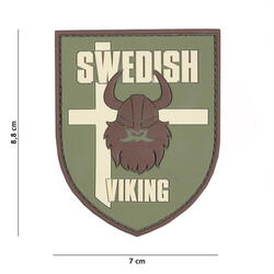 Patch 3D PVC Swedish Viking green 
