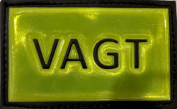 VAGT patch med velcro - Gul / Sort