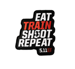 EAT TRAIN SHOOT REPEAT PATCH