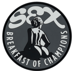 Sex-breakfast of champions PVC Patch