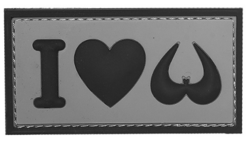 I love boobies PVC Patch