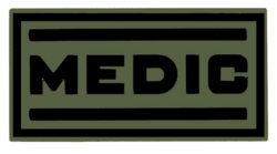 Medic PVC Patc - Green