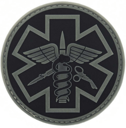 Paramedic PVC Patch - Black / Grey