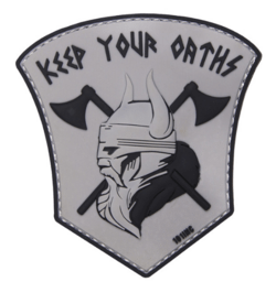 Patch 3D PVC Keep your oaths grey
