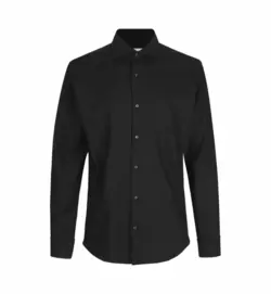 ID Skjote SORT - SEVEN SEAS Fine Twill - MED TRYK VAGT ELLER SECURITY