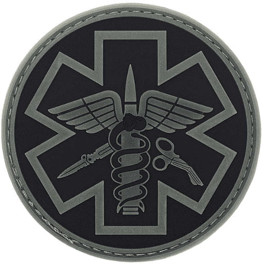 Køb Paramedic PVC Patch - Black / Grey - Tilbud: 22,00 - MILITÆR ...