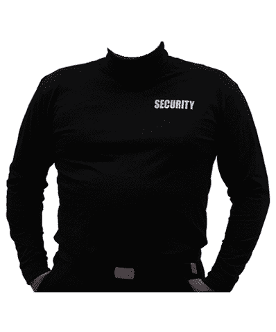 Rullekrave trøje med security tryk