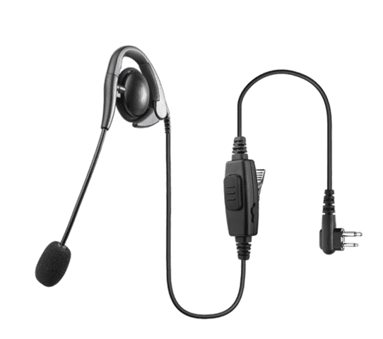 Headset m. Ørekrog og Boom Mike.