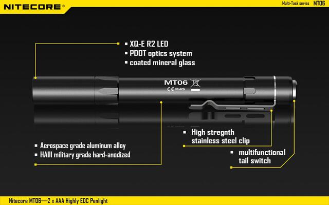 Nitecore MT06MD Penlight - Til redningspersonel