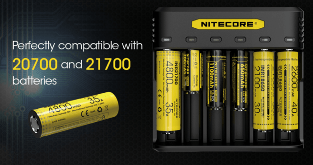 Nitecore Q6 Oplader til 6 Batterier
