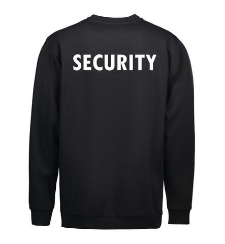 Sweatshirt m. SECURITY print.