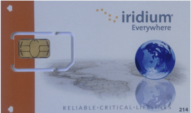 SIM Kort til Iridium Satellittelefon - Post Paid