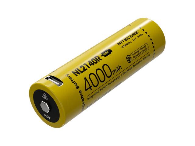 Nitecore NL2140R - Genopladeligt 217000 batteri - 4000 mAh - Med direkte micro-USB indgang