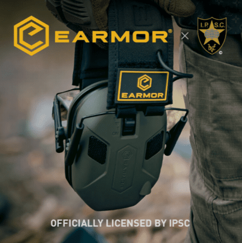 E-Armor M300X Aktivt Høreværn - Sort