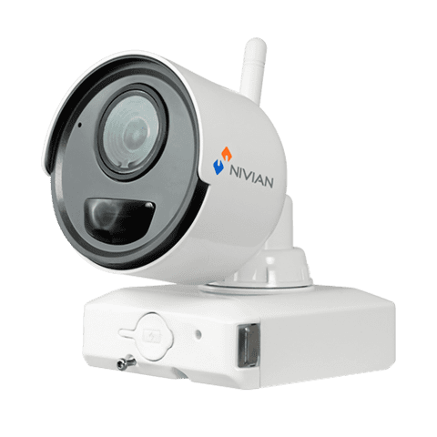 Nivian Video overvågning Kit - NV-KIT61-4C2M-BAT