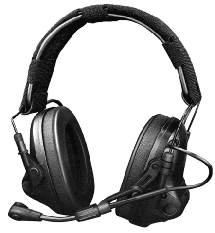 E-Armor M33 Pro Taktisk Headset m. Aktivt Høreværn - Sort