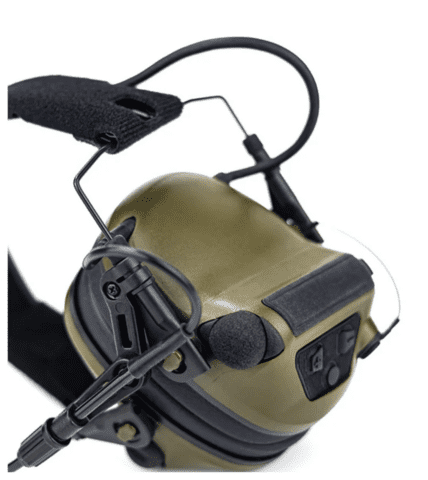 E-Armor M33 Pro Taktisk Headset m. Aktivt Høreværn - Sort