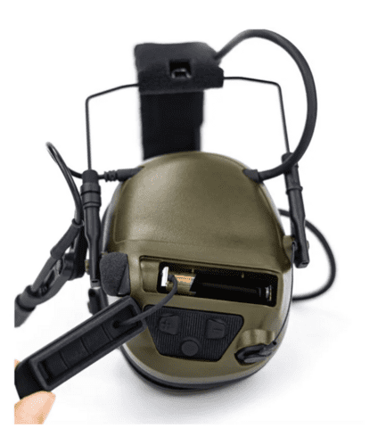E-Armor M33 Pro Taktisk Headset m. Aktivt Høreværn - Sort
