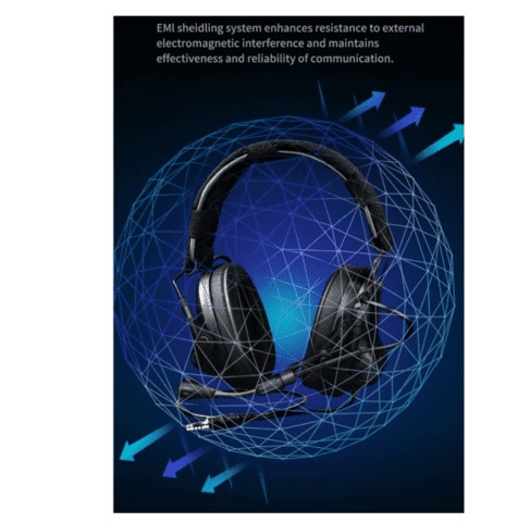 E-Armor M33 Pro Taktisk Headset m. Aktivt Høreværn - Sort