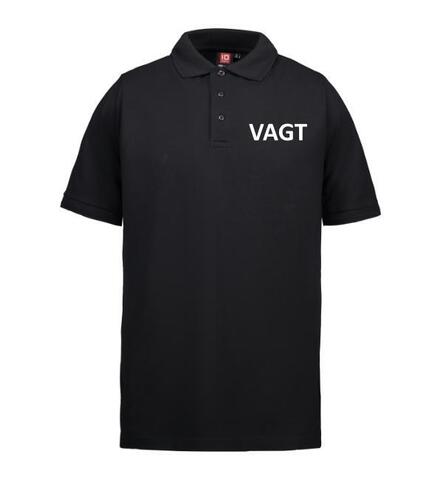Poloshirt med VAGT-tryk | Sort