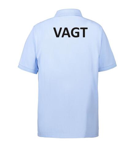 Poloshirt med VAGT-tryk | Lyseblå