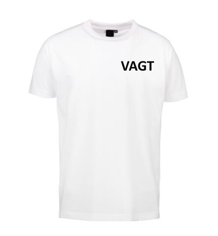 Vagt T-shirt med VAGT på venstre bryst og SECURITY på ryg