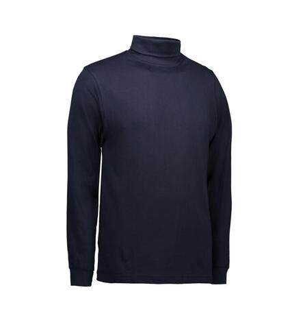 Rullekrave T-shirt | Turtle neck | Navy - Marineblå