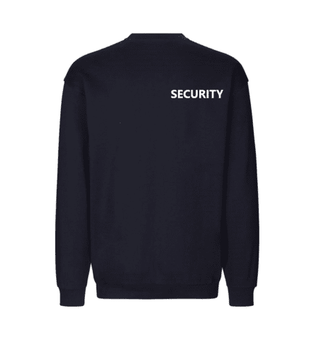 Sweatshirt m. SECURITY print.