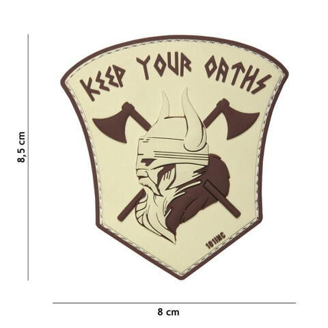 Patch 3D PVC Keep your oaths sand