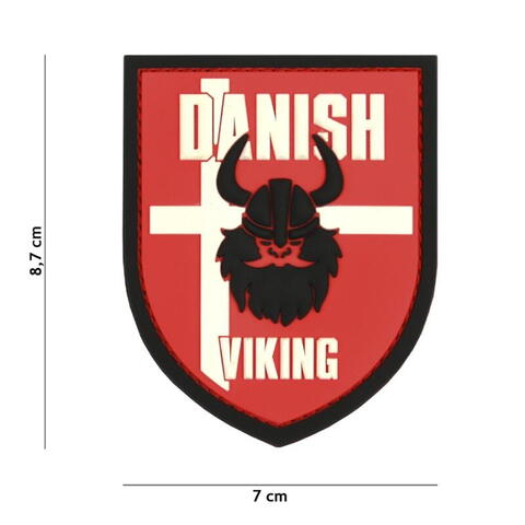 Patch 3D PVC Danish Viking red 