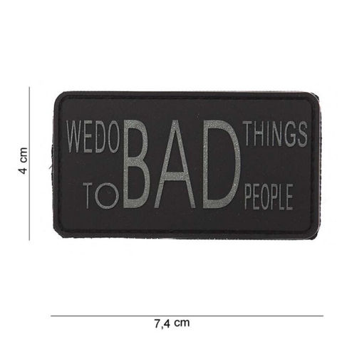 We do bad things PVC Patch