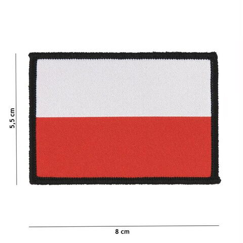 Patch fine woven flag Poland