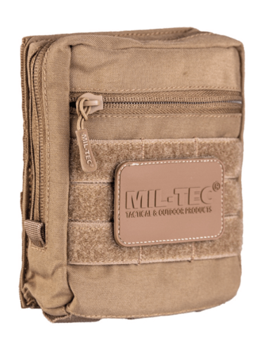 Mil-Tec Admin pouch m. Velcro bagside