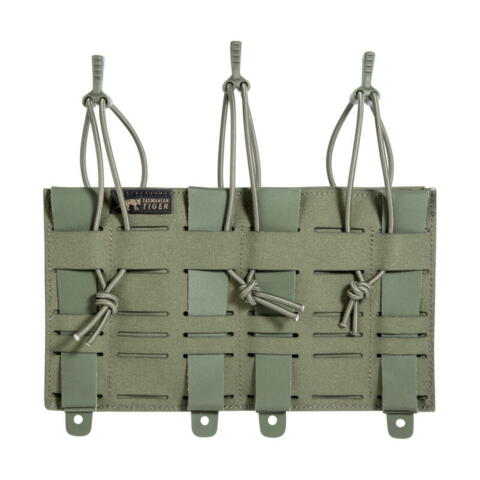 MAGAZINE POUCH FOR THREE M4 MAGAZINES (SIDE BY SIDE), SECURED BY BUNGEE CORD: TT 3 SGL MAG POUCH BEL M4 MK III