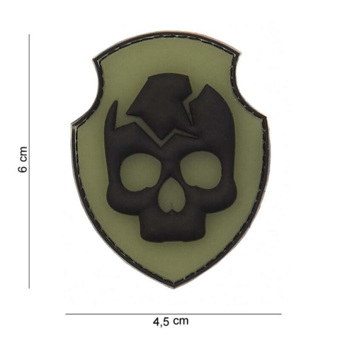 Patch 3D PVC Ghost Skull