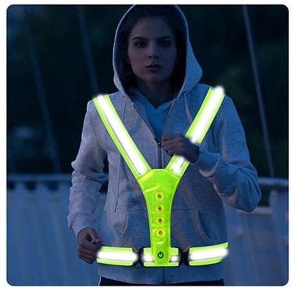 Refleksvest med LED lys