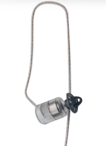 N-ear 360 Flexo Dynamic Single Ear Braided Fiber Cloth Earpiece