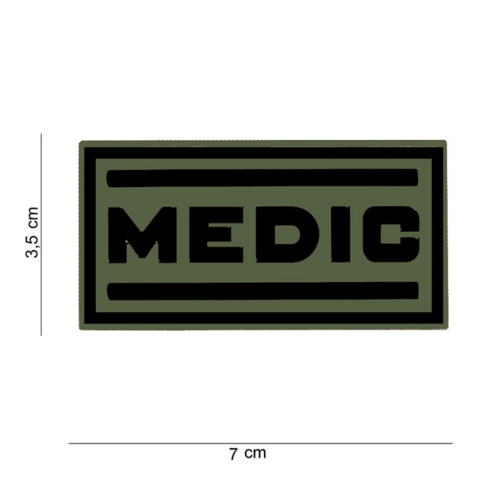 Medic PVC Patc - Green