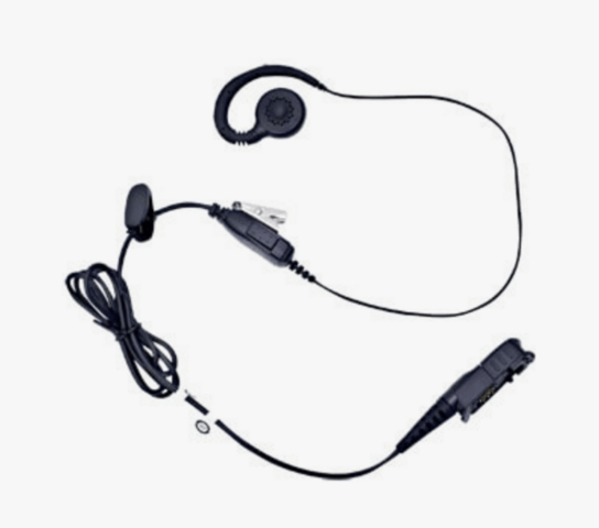 Ørehænger Headset m. unline PTT til Motorola DP-2400 / MTP3550