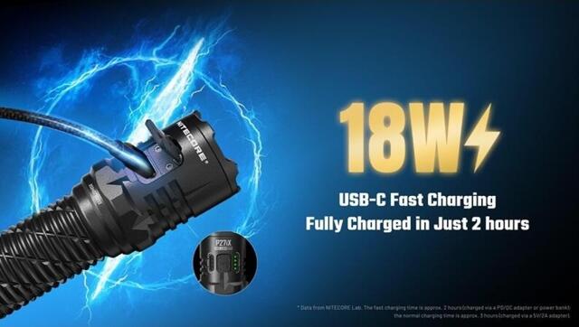 Nitecore P27iX Genopladelig Taktisk Lommelygte 5000 lumen