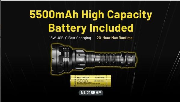 Nitecore P40 Genopladelig LED Lygte 2000 Lumen