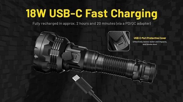 Nitecore P40 Genopladelig LED Lygte 2000 Lumen