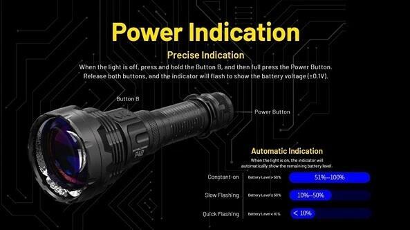 Nitecore P40 Genopladelig LED Lygte 2000 Lumen