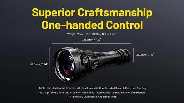 Nitecore P40 Genopladelig LED Lygte 2000 Lumen