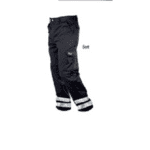 Uniformsbukser m. refleksstriber - Sorte