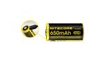 Nitecore NL1665R - Genopladeligt 16340 batteri - 650 mAh - Med direkte micro-USB indgang