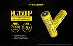 Nitecore Genopladeligt IMR 21700 batteri - 5000 mAh / 15A (NL2150HP)