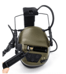 E-Armor M33 Pro Taktisk Headset m. Aktivt Høreværn - Sort